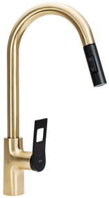 Keukenkraan Rea SOUL Black/Brush Gold