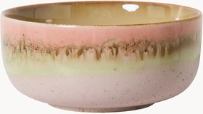 Kleine handgemaakte schaal 70's met reactief glazuur