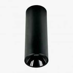 Led-opbouwplafondlamp Rond Ø5,7 Cm Voor Buiten In Aluminium Luisiana Zwart & Wit Koud 4000k & 6 W & 38º - Sklum