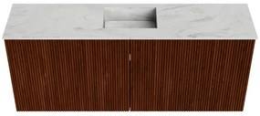 Mondiaz Joya DLux 100cm toiletmeubel ruby met wastafel faye midden zonder kraangat opalo