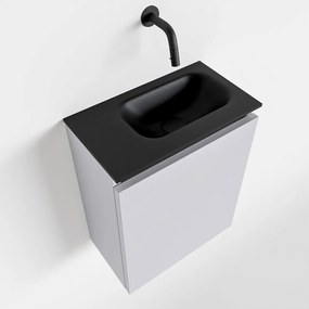 Mondiaz Ture 40cm toiletmeubel cale met wastafel urban rechts geen kraangat