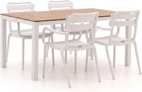 + 15% kassakorting | Diningset Forza | 4 personen polywood | Tuinset stapelbaar | 5-delig | Kees Smit Tuinmeubelen