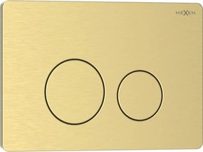 Mexen Tex 06 spoelknop roestvrij staal, goud geborsteld - 6106-11