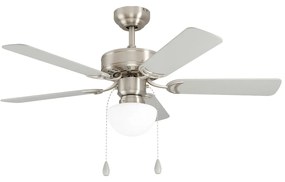EGLO Cadiz 35074 | Plafondventilator 106CM Nikkel/Zilver | Inclusief Lamp