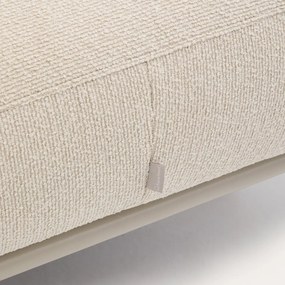 Kave Home Aurum Vierkante Hocker Ecru Beige