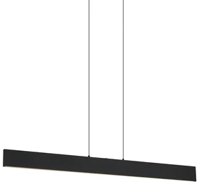 Eettafel / Eetkamer Moderne hanglamp zwart incl. LED 3-staps dimbaar - Straight Modern Binnenverlichting Lamp