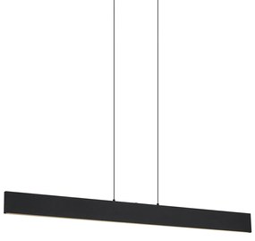 Moderne hanglamp zwart incl. LED dimbaar en 3-way switch easylift - Straight