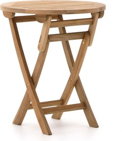 Inklapbare tafel Sunyard | Rond | Tuintafel Teakhout | Ø65cm | 2 personen | Kees Smit Tuinmeubelen