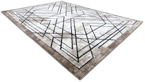 Tapijt modern COZY Lina, geometrisch - Structureel,  twee poolhoogte , bruin