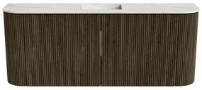 Mondiaz Joya DLux 105cm toiletmeubel ronding links/rechts shadow met wastafel faye midden 1 kraangat ostra