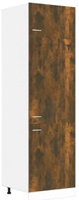 vidaXL Koelkastkast 60x57x207 cm bewerkt hout gerookt eikenkleurig