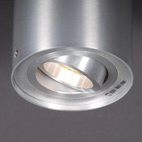 Set van 6 Spot / Opbouwspot / Plafondspots staal draai- en kantelbaar - Rondoo up Modern GU10 Binnenverlichting Lamp