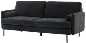 Jörn Urban Sofa - 3-Zitsbank - Zwart Velour Stof - Jorn