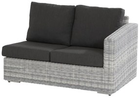 4 Seasons Outdoor | Edge 2 seater left arm, ice      antraciet weerbestendig