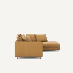 Linnen fluwelen hoekslaapbank, LAZARE