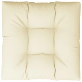 vidaXL Bankkussen pallet 80x80x10 cm crèmekleurig