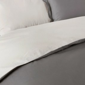 Bicolor kussensloop in katoen