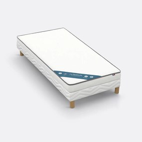 Set met halfharde schuimmatras van 12 cm en lattenbodem
