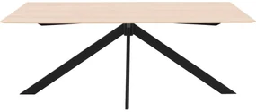 Goossens Excellent Eettafel Ferris Piramide Poot, Rechthoekig 180 x 100 cm