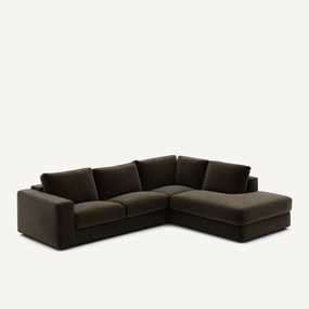 Hoekbank in fluweel, Skander