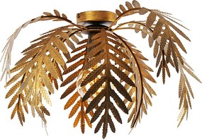 Smart plafondlamp goud 45 cm rond incl. Wifi G95 - Botanica
