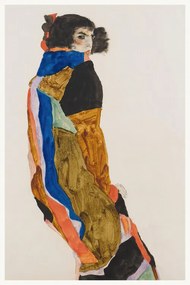 Kunstreproductie Moa (Female Portrait) - Egon Schiele