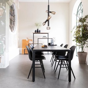 Zuiver Storm Zwarte Eetkamertafel Van Hout 220x90 Cm - 220 X 90cm.