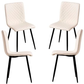 4 Pak Rom Kunstlederen Stoelen