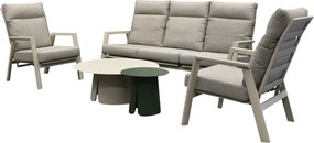 Barolo stoel bank loungeset 5 delig verstelbaar latte