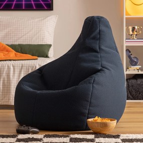 Icon Gaming Performance Mesh Recliner Bean Bag, Navy Blue