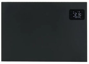 Eurom Alutherm 800XS Convectorkachel - 56.1x42.9cm - IP24 - 800watt - wifi - vloer/wand- Horizontaal - metaal - mat zwart 360547