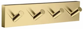 Smedbo House Handdoekhaak - 18x4cm - 4 haken - messing RV359