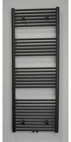 Sanicare middenaansluiting recht designradiator 160x60cm zwart mat HRM601600A