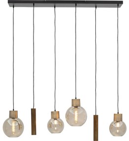 Goossens Hanglamp Aurora, Hanglamp met 6 lichtpunten