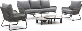 + 15% kassakorting | Stoel-bank loungeset Intenso | 5 personen | Loungeset Grijs | Rope (touw) | Kees Smit Tuinmeubelen