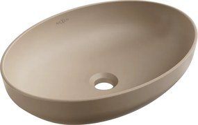 Mexen Cornelia opzetwastafel 50 x 37 cm, cappuccino mat - 21885064