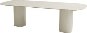 Taste by 4 Seasons Bosco low dining tuintafel met keramisch blad Oyster 240 x 105 cm Tuintafel   beige weerbestendig
