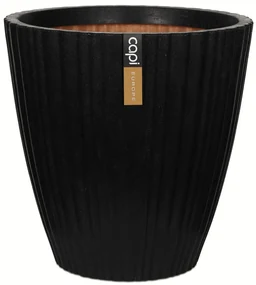 Capi Bloempot Urban Tube taps 55x52 cm zwart KBLT802