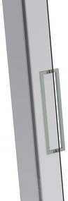 Van Rijn ST08 hoekcabine met draaideur rook glas 120x100cm chroom