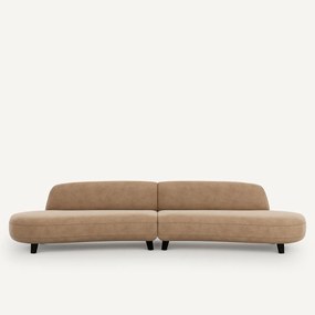 6-zits bank in stonewashed fluweel, Rosebury