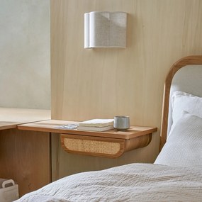 Wandlamp in linnen, Thade