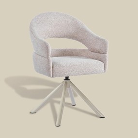 Eetkamerstoel Met Open Rug Beige Beige