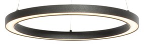 Eettafel / Eetkamer Hanglamp zwart 40cm incl. LED 3-staps dimbaar - Girello rond Binnenverlichting Lamp