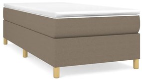 vidaXL Boxspringframe stof taupe 100x200 cm