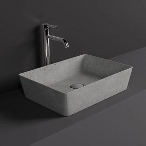 Rak Skin rechthoekige waskom 50x36cm grijs beton