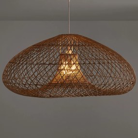 Hanglamp in gevlochten rotan, Titou