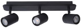 Lucide Lennert plafondlamp 3 spots 5W zwart