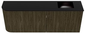 Mondiaz Joya 110cm toiletmeubel ronding links shadow met wastafel faye rechts 1 kraangat urban