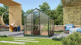 Vitavia Venus serre - 3,8m2 - met 6 mm polycarbonaat - Donkergroen