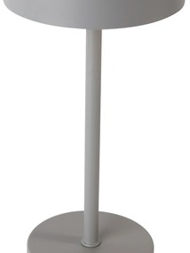 LED Moderne tafellamp met dimmer grijs oplaadbaar - Poppie Modern rond Binnenverlichting Lamp